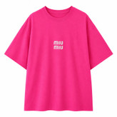 تیشرت زنانه نخی طرح miu miu