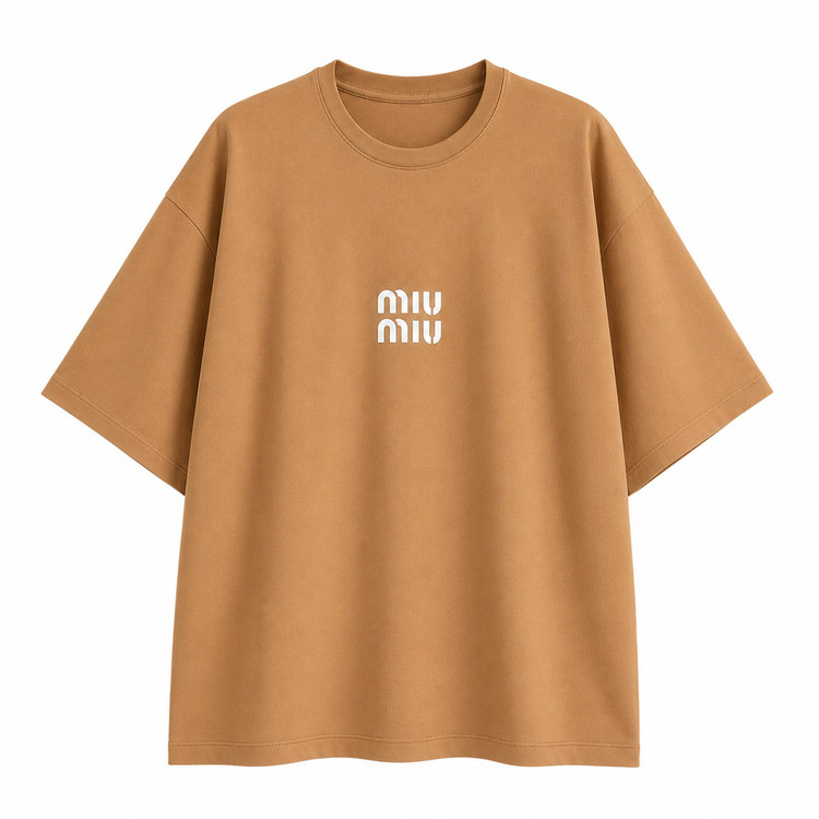تیشرت زنانه نخی طرح miu miu