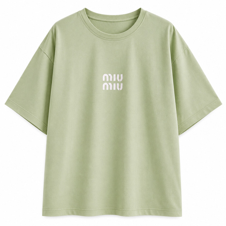 تیشرت زنانه نخی طرح miu miu