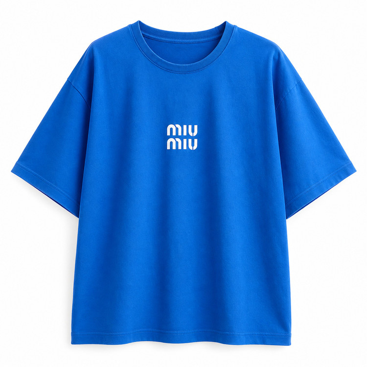 تیشرت زنانه نخی طرح miu miu