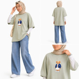 تیشرت نخی طرح تدی